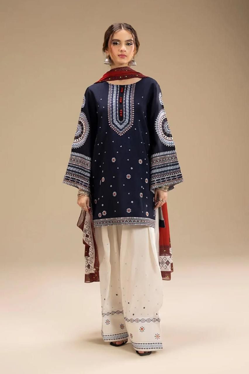 Brand jazmin Vol'25 Available in Dhanak Fabrics 3pc!!