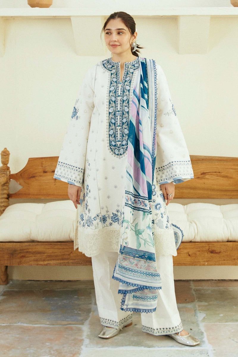 3pc Zara Shah-Jhan  Winter Collections 2024